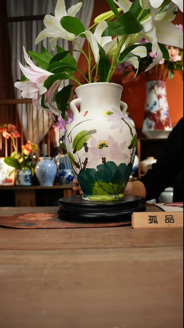 当代高温釉下彩手绘陶瓷餐具