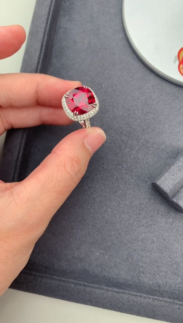 【闪购商品】碧玺戒指18K金镶嵌7.8ct卢比莱戒指