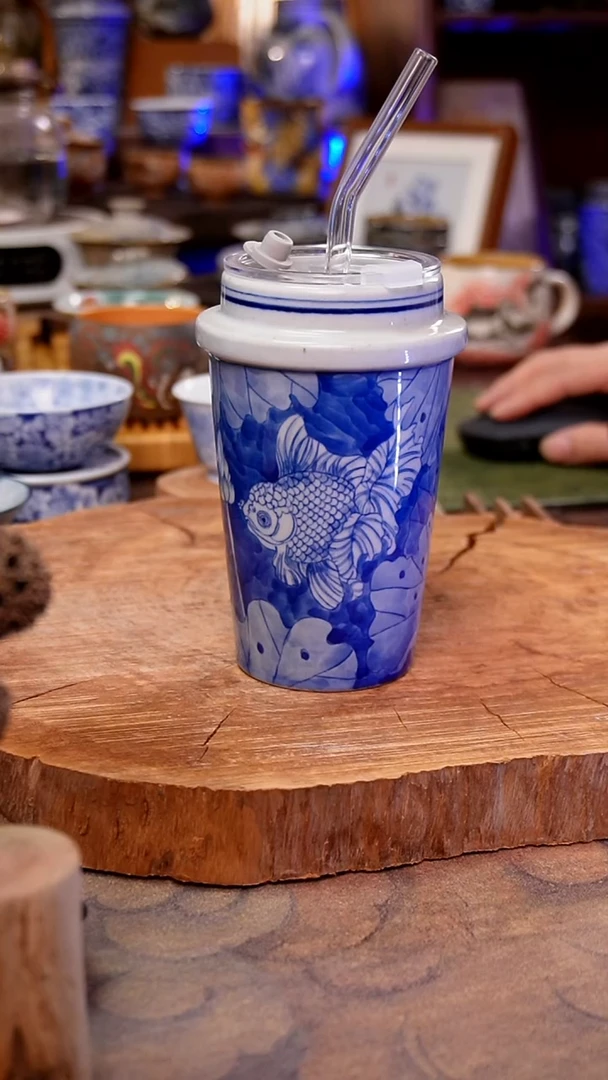 杯子鱼手工手绘手工手绘