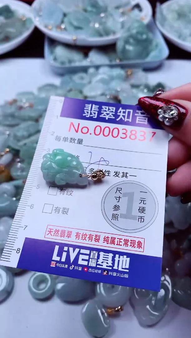 吊坠(不含链)未镶嵌翡翠3837