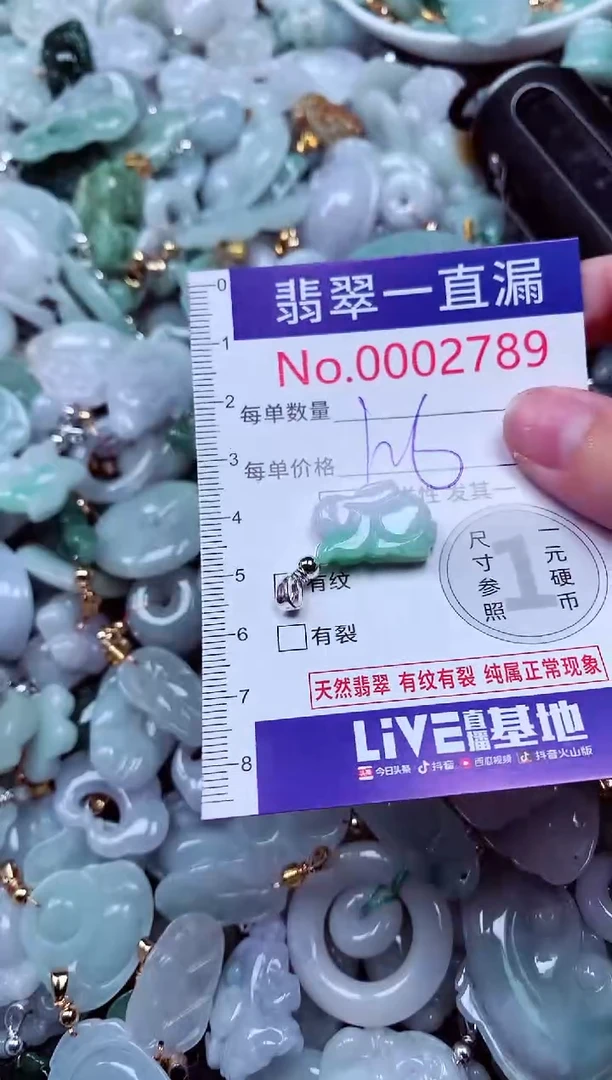吊坠(不含链)未镶嵌翡翠2789