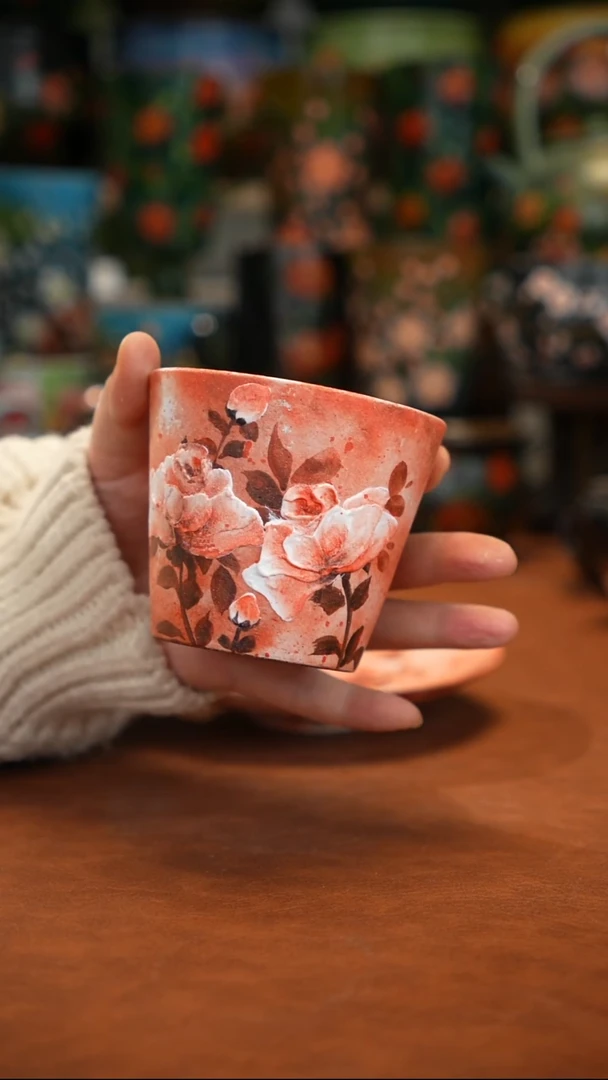 油画  釉下彩   杯子