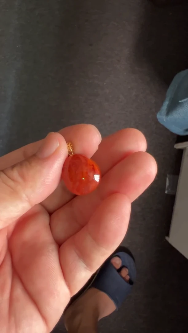 南红玛瑙18K金镶嵌珠宝奇石/多样性发一件/无优化/