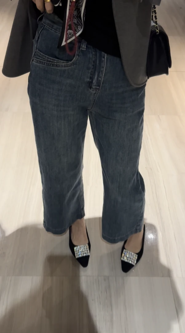 阿黎精选-------九分直筒牛仔裤