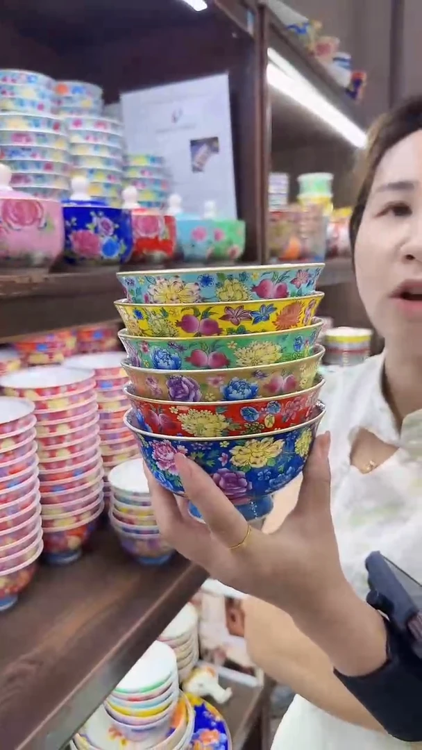 瓷片5英寸饭碗6个景德镇餐具