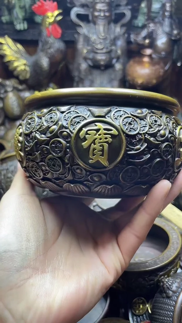闪购链接，点击下单，有运费险，铜摆件