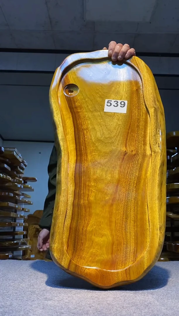 实木茶盘 一物一拍（不含配件）