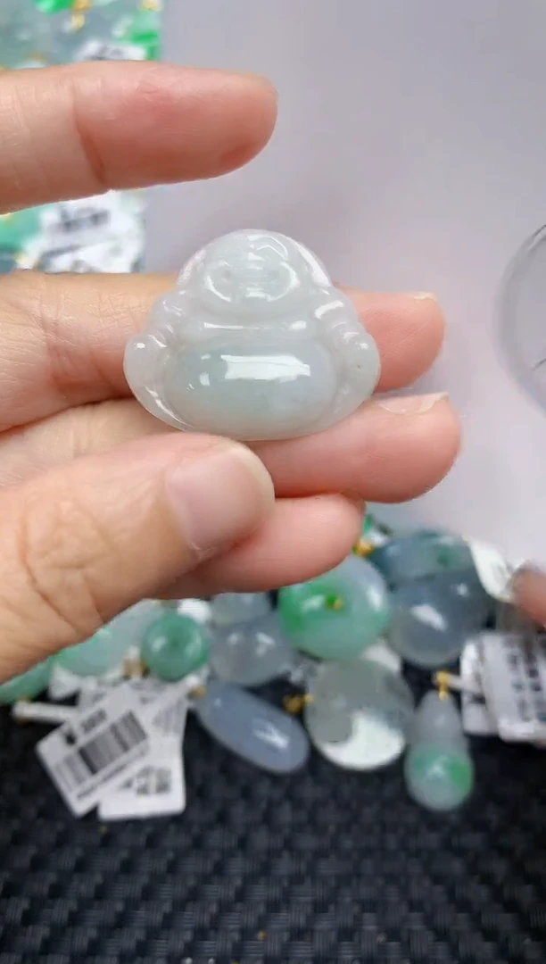 颈饰未镶嵌翡翠天然缅甸A货翡翠百元以上9元证书费自理