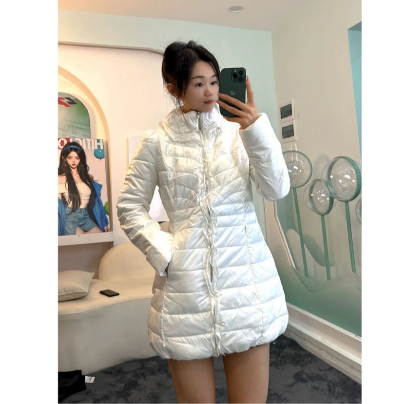 （小丫专属）L4VBY0422#冬季女中长褛(仿)羽绒棉服（薄）