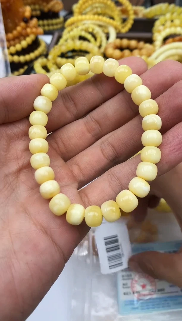 裸石琥珀未镶嵌手串