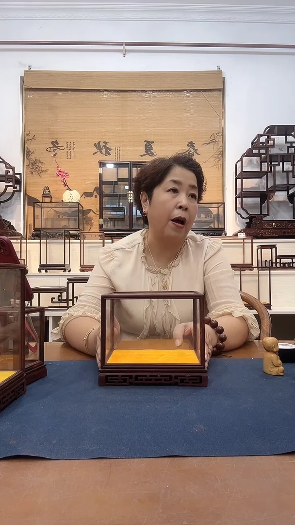 红酸枝木类玻璃罩441