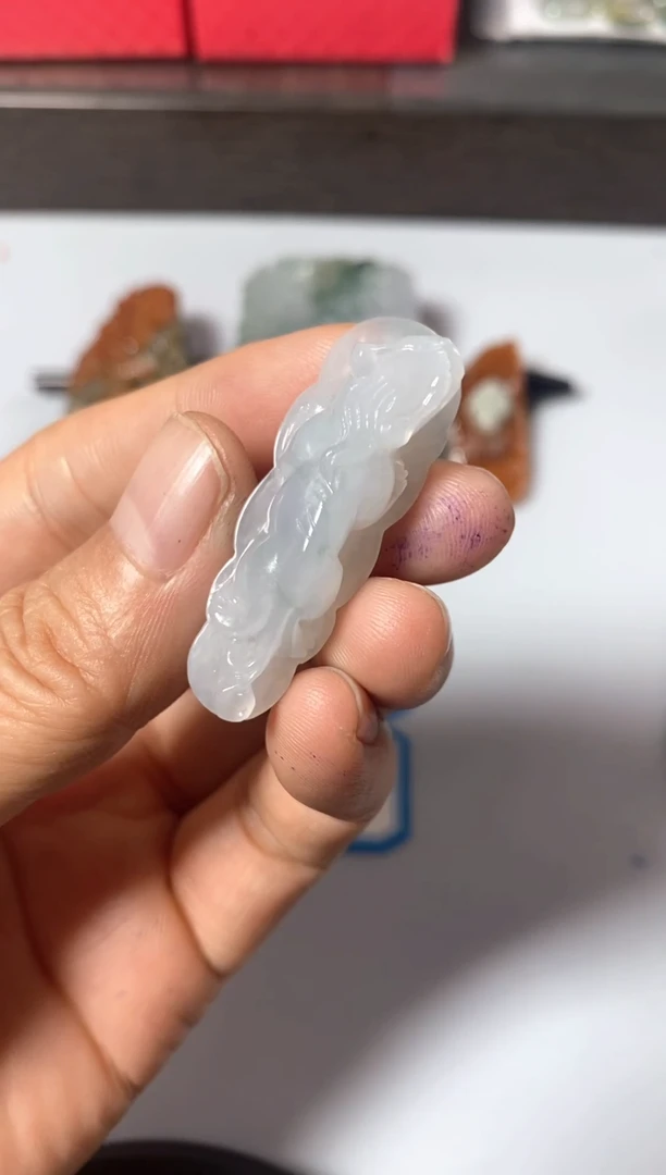 翡翠未镶嵌颈饰翡翠挂件吊坠-113