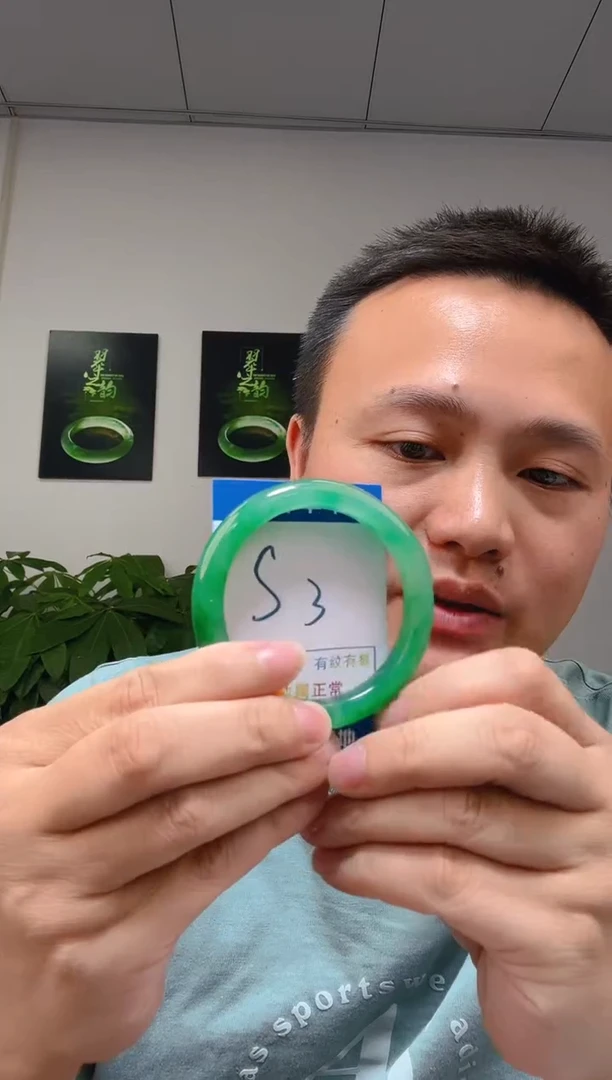 石英质玉（非洲翠）手镯未镶嵌1
