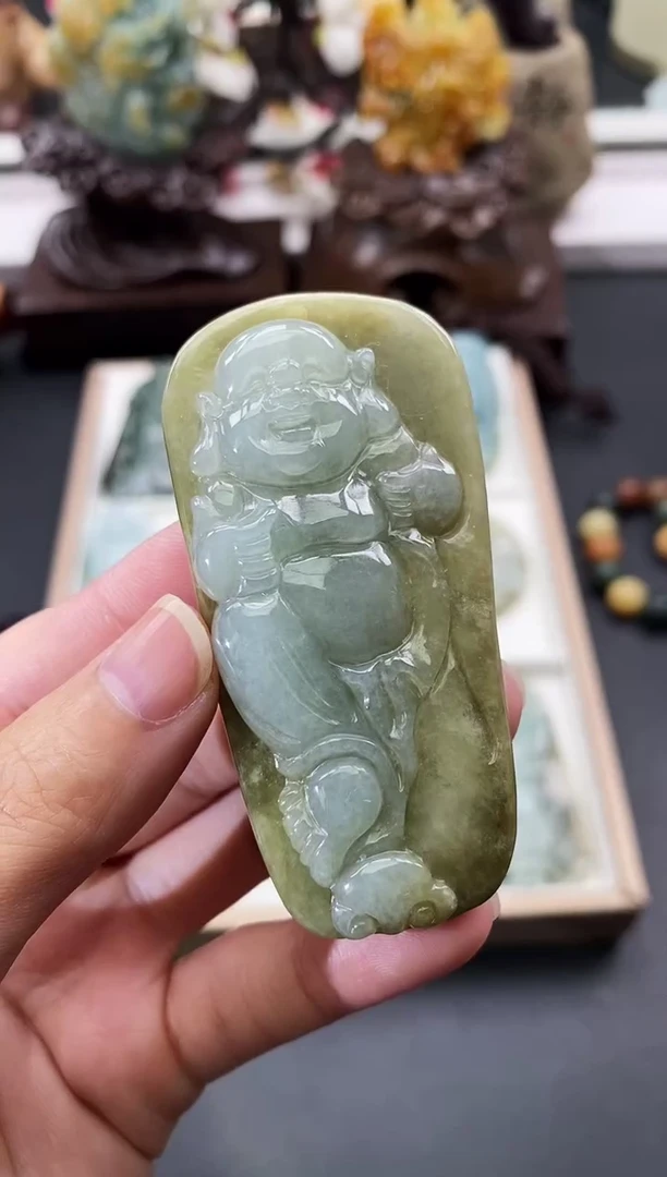颈饰未镶嵌翡翠天然缅甸A货翡翠