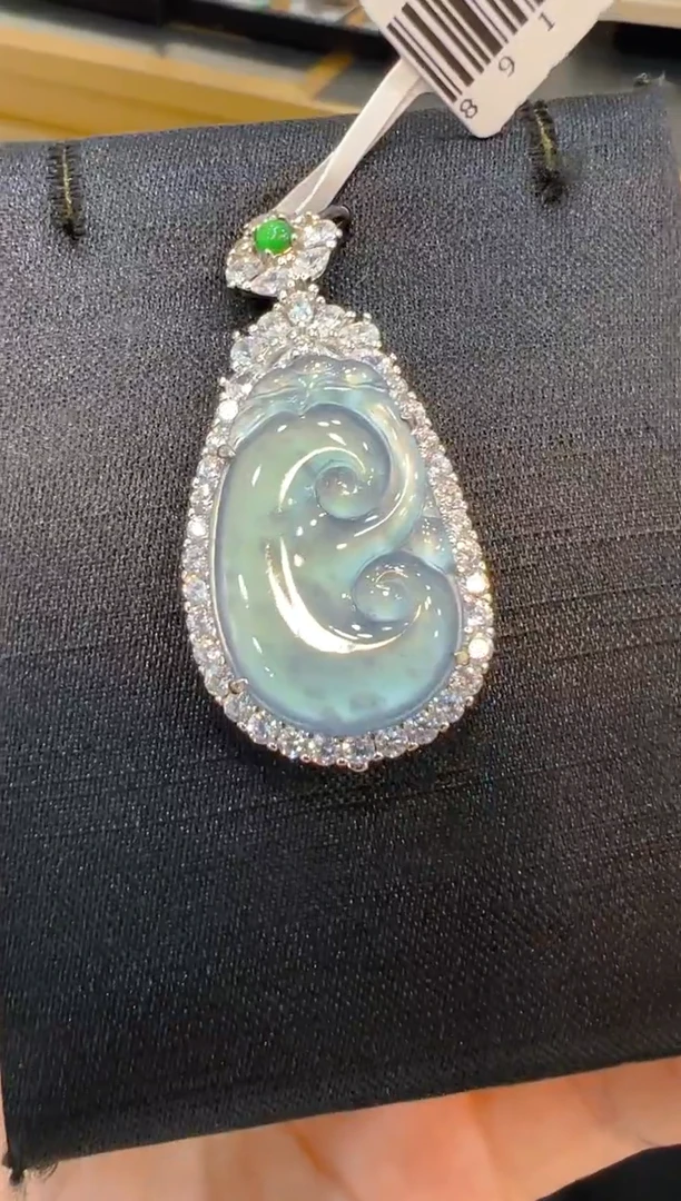 翡翠银S925镶嵌吊坠(不含链)多样性团购发一件