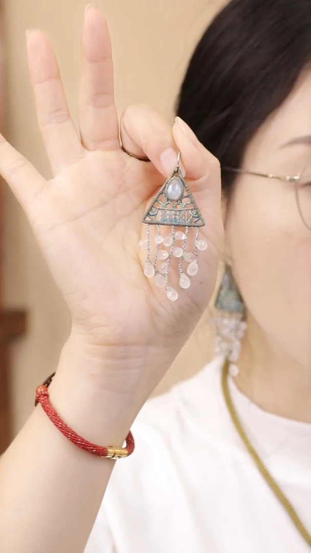 特惠 《几何变奏耳环》材料包（整卷线），含石，送教程