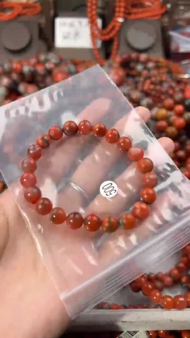 南红玛瑙手串未镶嵌9