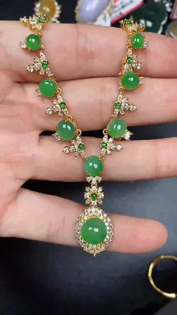 银S925镶嵌戒指翡翠2690