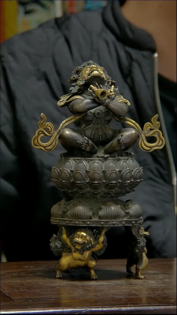 造像铜像铜造像收藏能食金刚炉