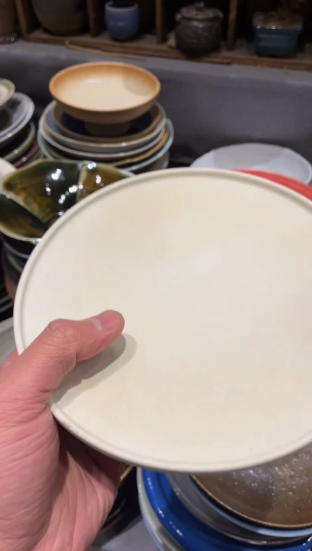 【闪购商品】瓷片207白色立口浅盘1个