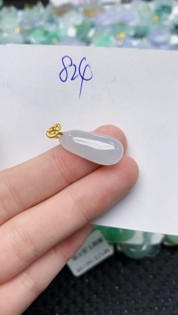 颈饰未镶嵌翡翠 天然缅甸A货翡翠百元以上9元证书费自理