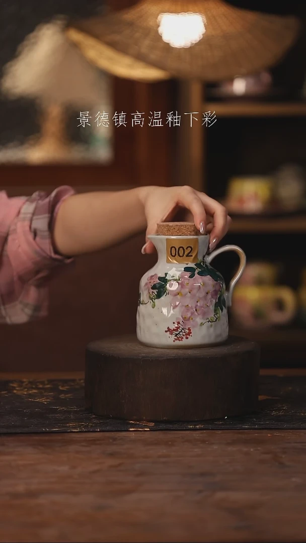 陶瓷景德镇高温釉下手绘陶瓷002