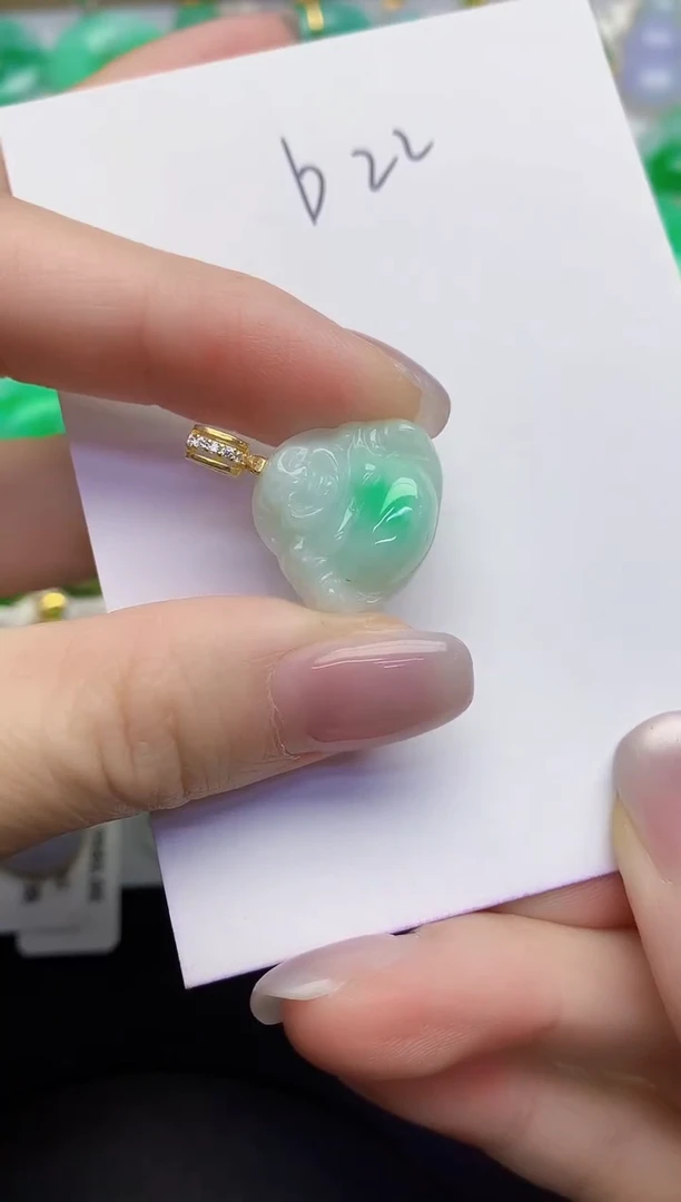 颈饰未镶嵌翡翠缅甸天然翡翠A货