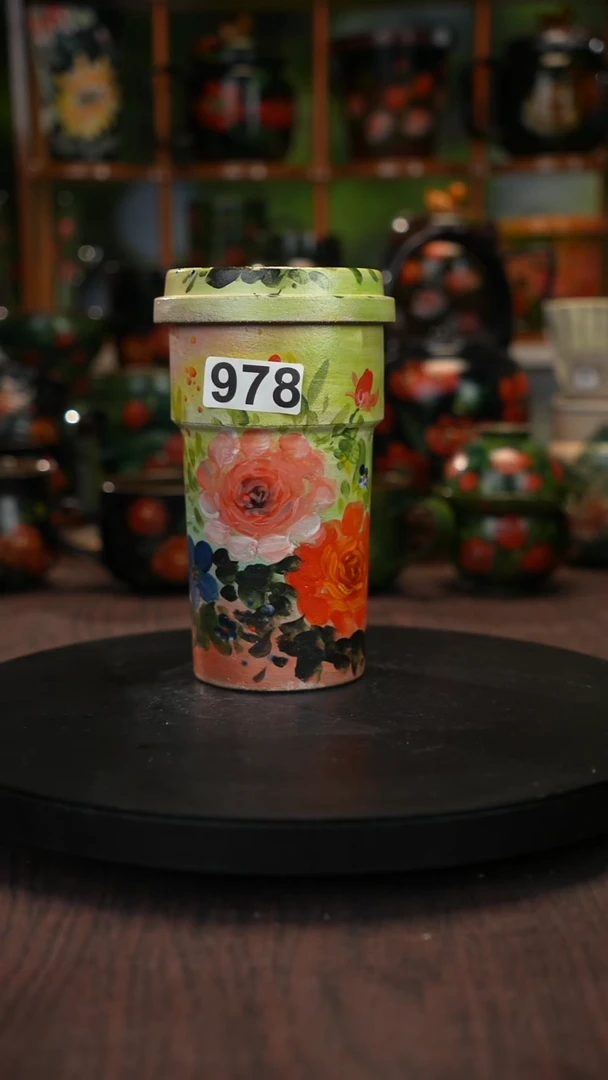 油画 手绘釉下彩978