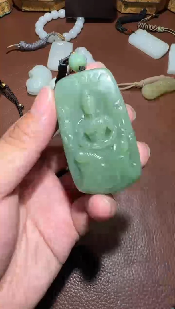未镶嵌和田玉挂件无**淡和田玉
