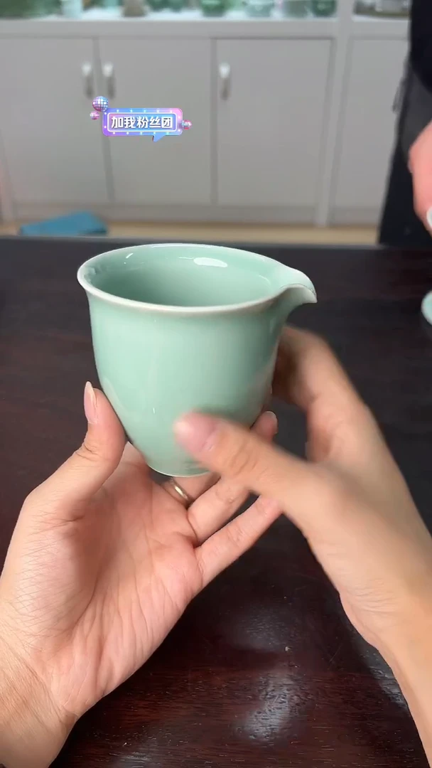 龙泉云间青瓷小米茶器