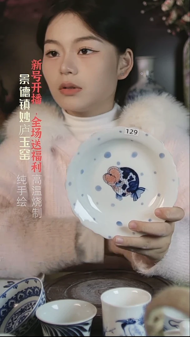 盘妙庐玉窑异形壶承129