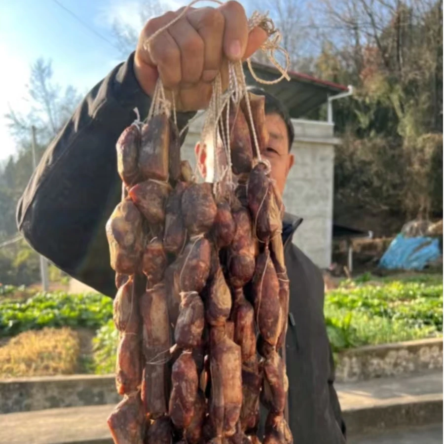 【百村千人】四川农家熟食喂养自制  麻辣排骨香肠