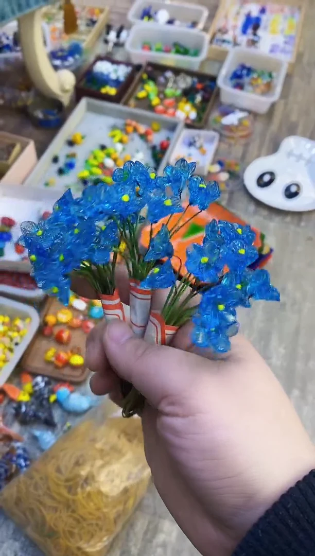 【闪购商品】琉璃手工艺品3吧蓝花