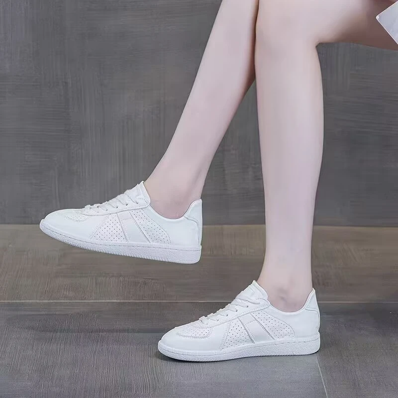 头层牛皮内里羊皮35-43码平底软底软面休闲时尚鞋运动小白鞋百搭