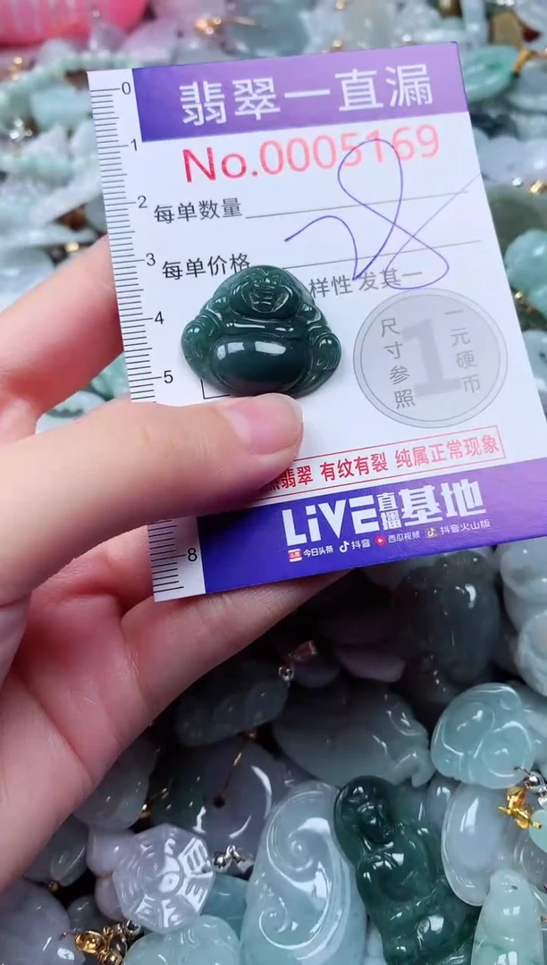 吊坠(不含链)未镶嵌翡翠5169