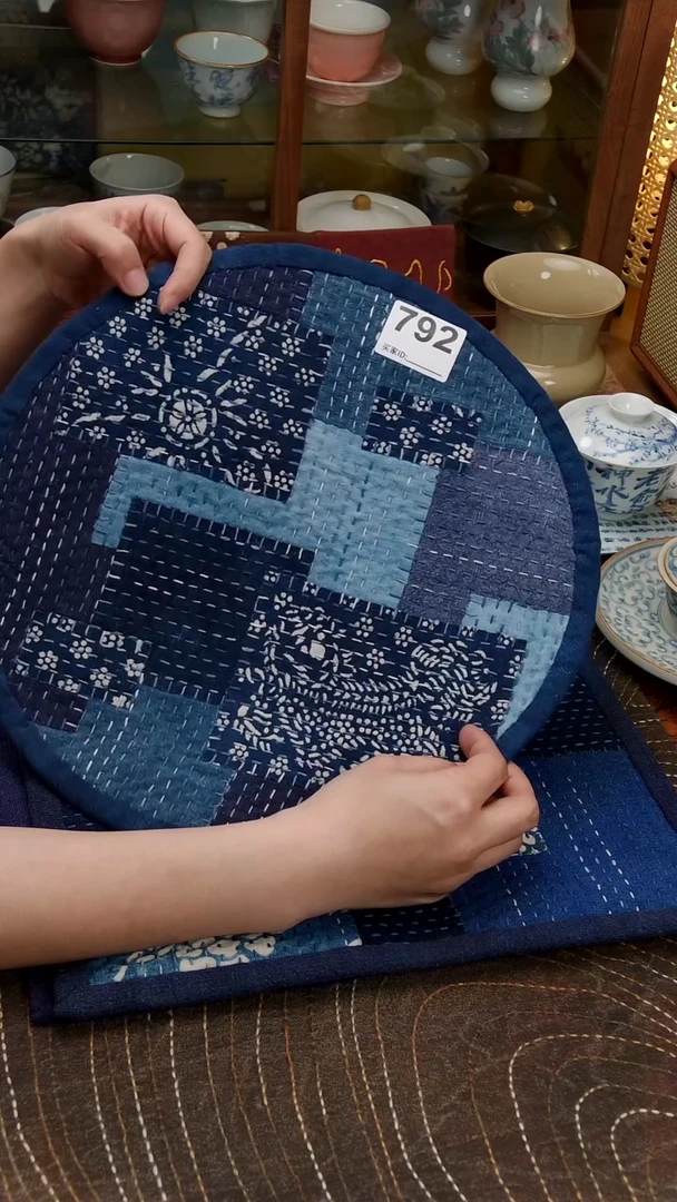 Cici手作刺子绣壶垫杯垫-792