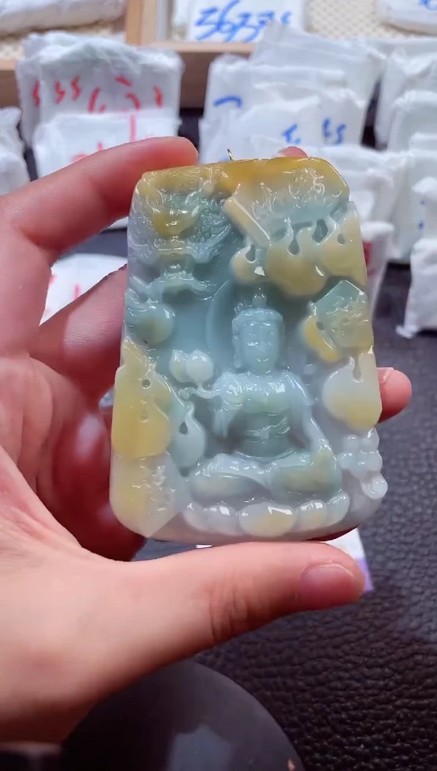 颈饰未镶嵌翡翠00008900御龙大势至