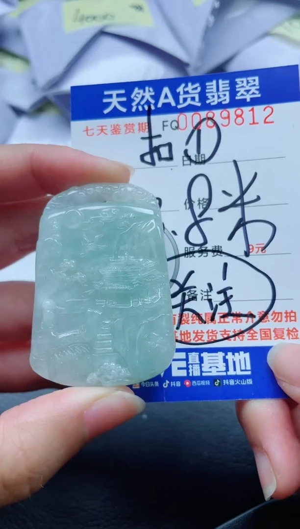 翡翠未镶嵌颈饰