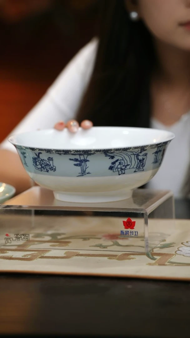 1头竹林七贤8寸深斗碗套组