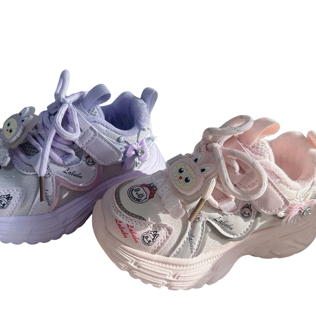 2025冬季二棉魔术贴女童老爹鞋890