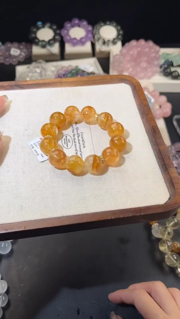 合金手链水晶多样性发一Q54日进斗金16mm