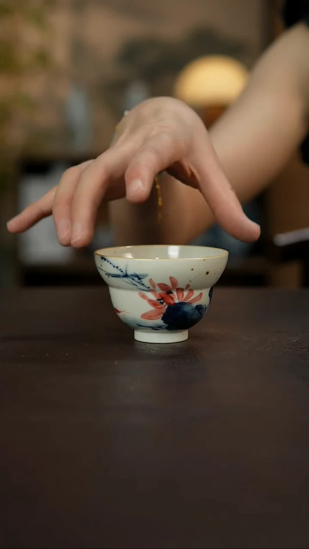 杯景德镇陶瓷杯碗柴烧多人