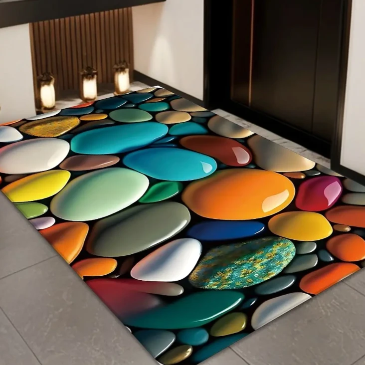 【血亏冲量】3D立体地垫家用吸水防滑垫瑜伽垫卧室毯门口垫家用裁剪