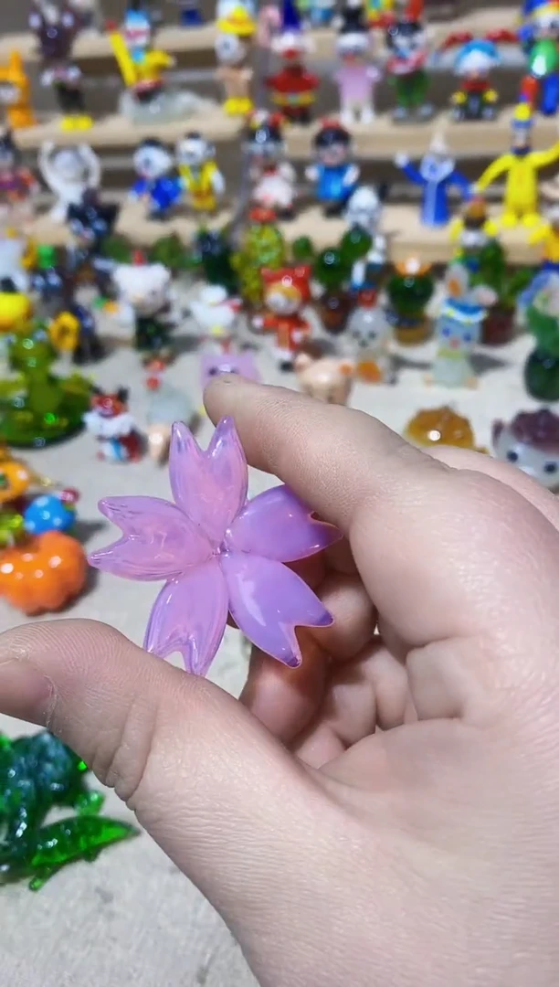 琉璃手工艺品樱花底座