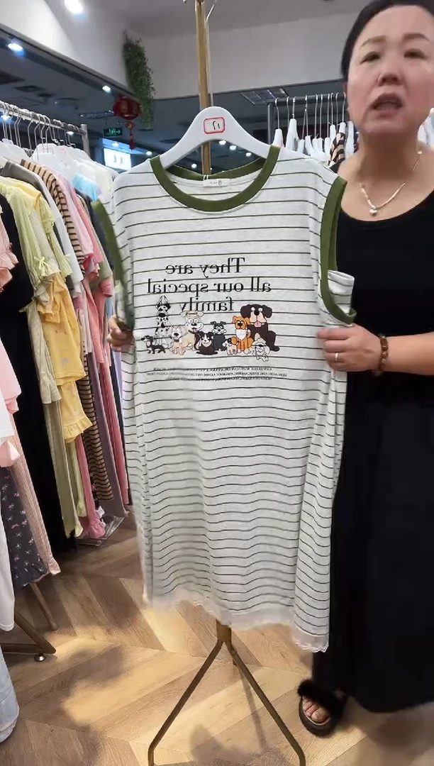 棉砍袖睡裙160斤以下