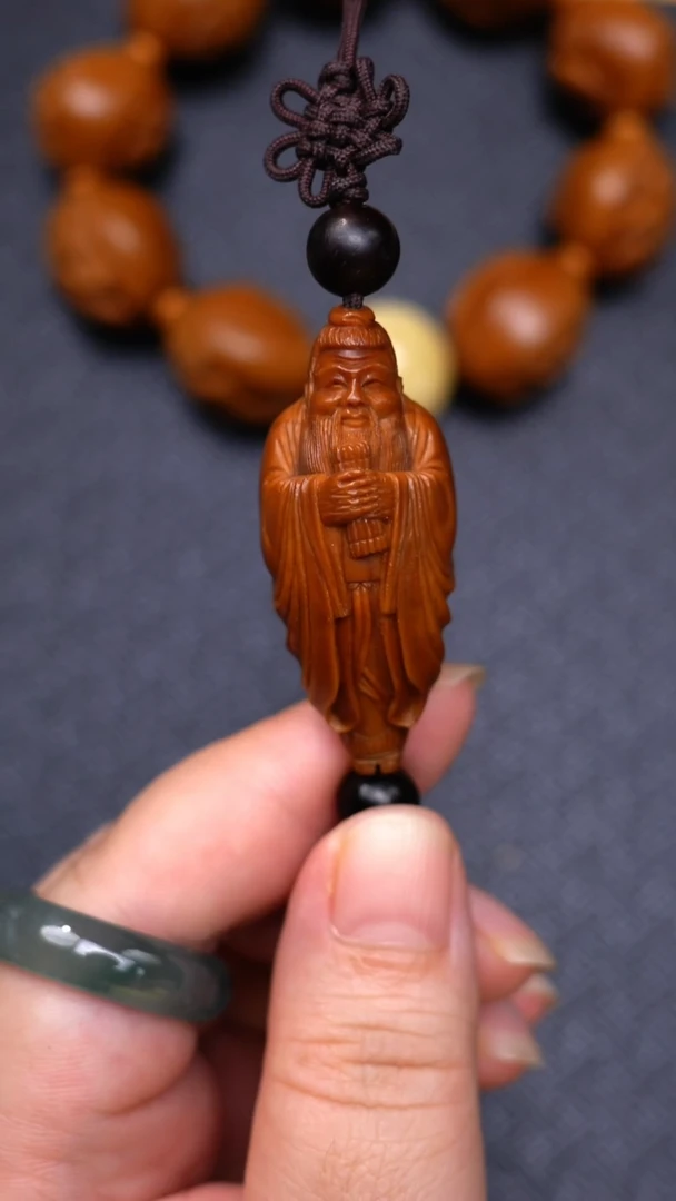 橄榄核手串/手链孔子讲学单颗
