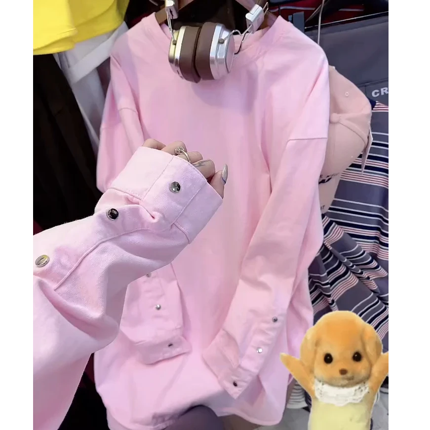 今年超火流行时尚爆款穿搭ins风2026春季新款韩版设计感长袖T恤潮