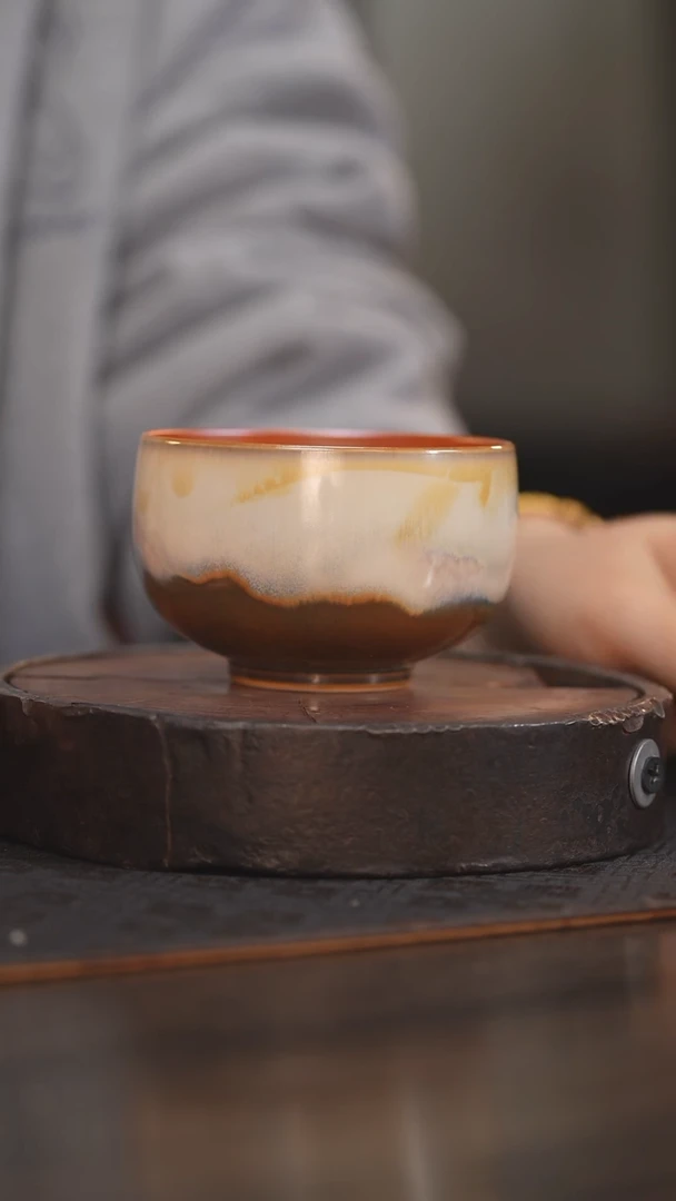 【闪购商品】杯80柴房陶瓷丨金红窑变单杯