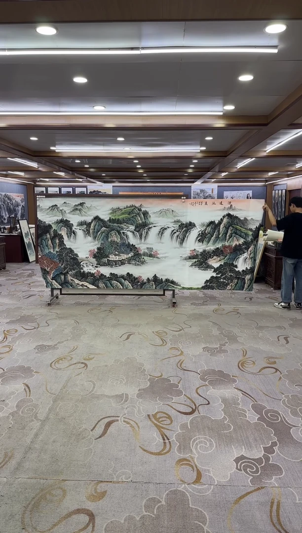 绘画绘画Y-邵明义-大丈二-山水画