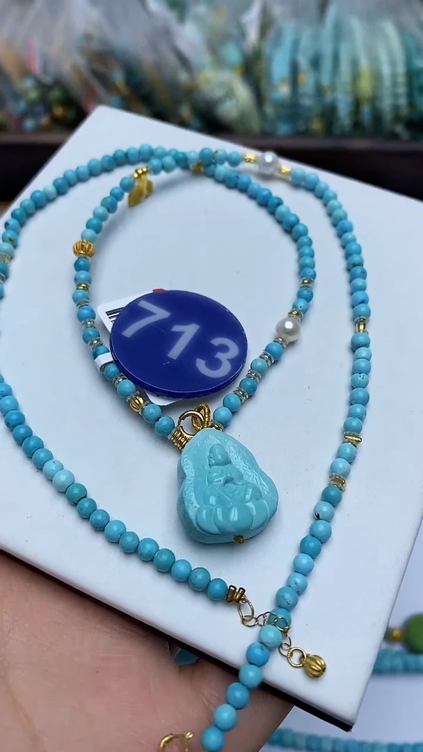 【闪购商品】绿松石项链未镶嵌713